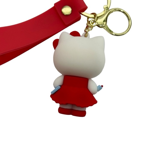 Hello Kitty Rubber 3D Keychain New - Picture 4 of 9